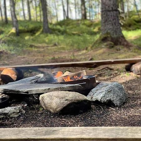 Treetop Ekne - Hytte I Skogen Med Hengebru Hotel Levanger Kültér fotó