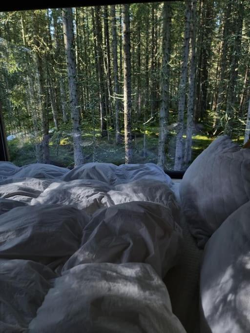 Treetop Ekne - Hytte I Skogen Med Hengebru Hotel Levanger Kültér fotó